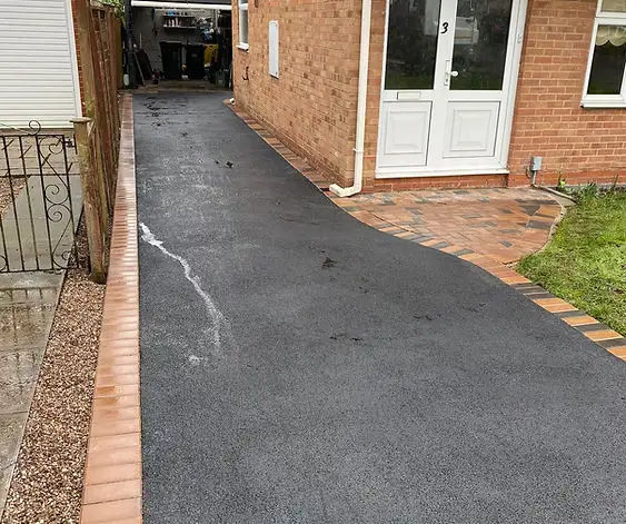 Machine-Laid Asphalt Driveway Installation
