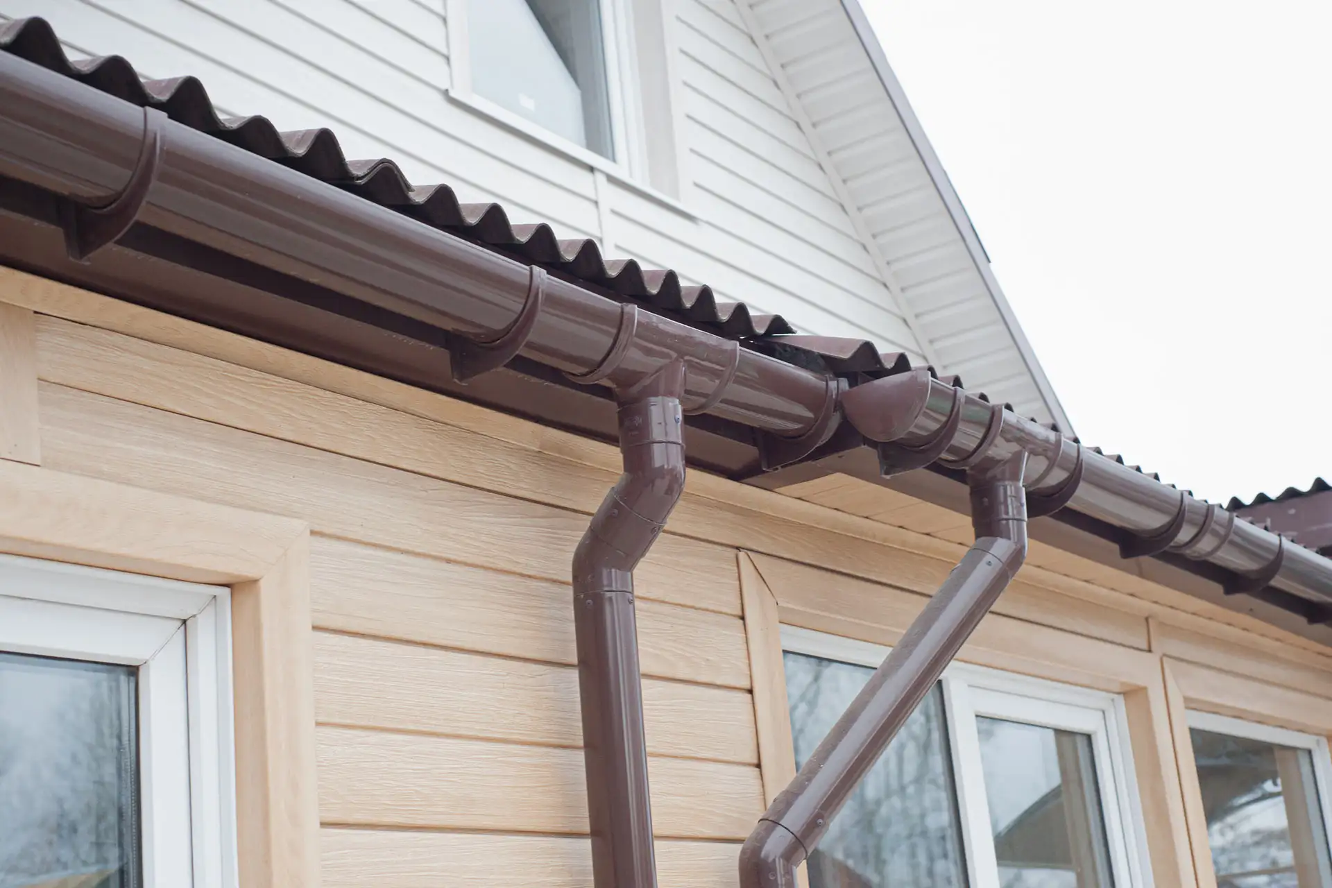 Guttering roofing installation 1