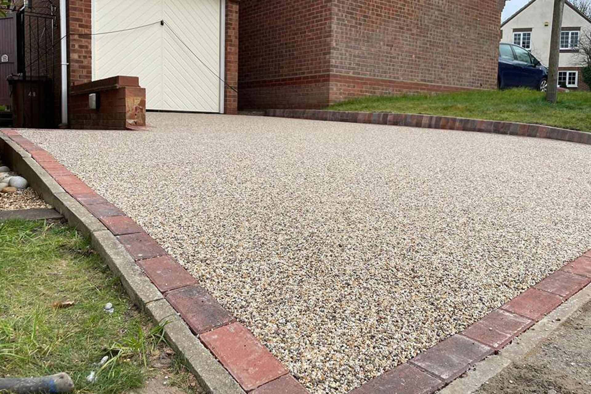 Resin Bound roofing installation 2