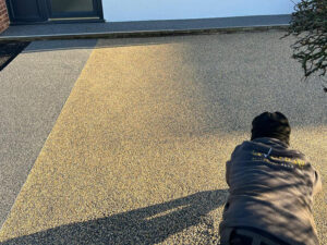 Resin Bound roofing installation 3